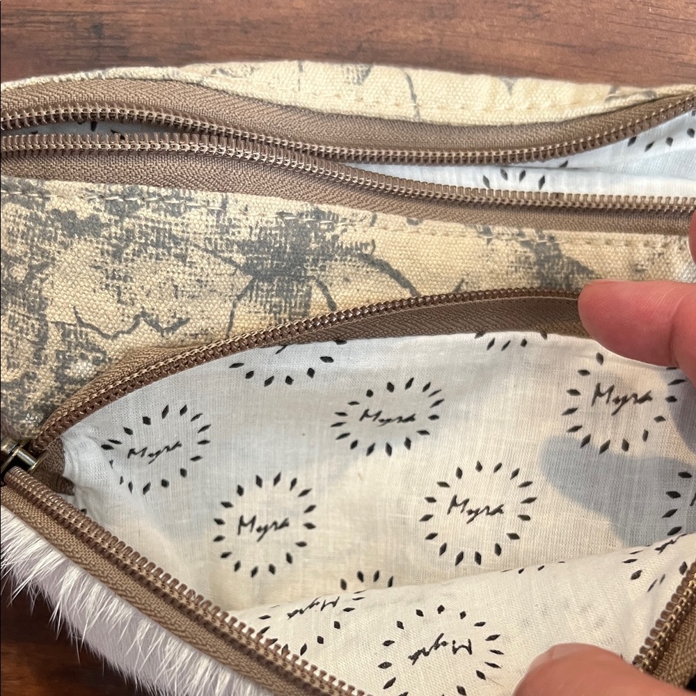 Myra Bag Brown and Cream Belt Bag - Picture 6 of 6